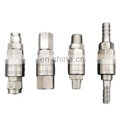 Female end brass and stainless steel air quick connect couplings pneumatic hose coupler fittings