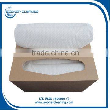 [soonerclean] High Efficient Of Water & Oil Absorption Capacit Woodpulp White Industrial Wiper,Cleanroom Wiper photo-3