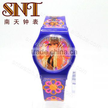 SNT-PL006 plastic watches girls girls fancy wrist watch