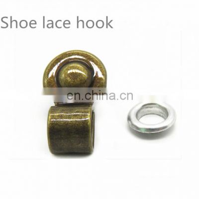 Metal Shoe Lace D-Ring Hooks With Eyelet