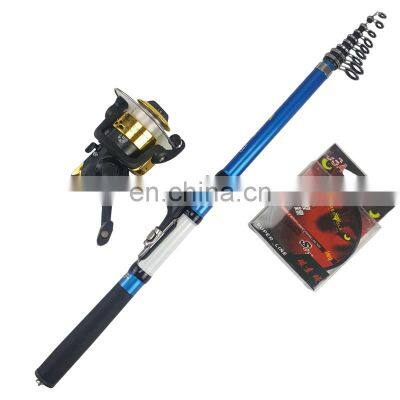 2.1m 2.4m OEM ODM fishing tools fishing rod and reel combo for US USA American market