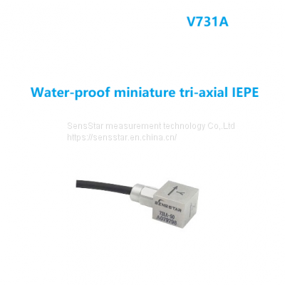 V731A water-proof miniature tri-axial accelerometer,IEPE underwater vibration sensor