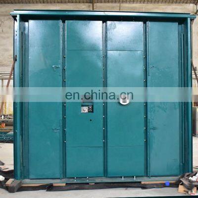 Custom Safety Strong Hinges Heavy Duty Security Metal Two Door Safe Bank Vault Door With Circle Handle photo-3