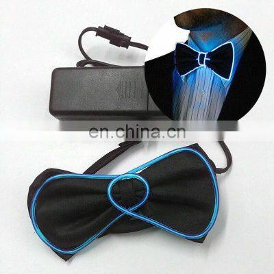 LED Light Up Mens Bow Tie Necktie Luminous Flashing For Dance Party Christmas Evening Party Decoration photo-5