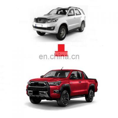 Auto Parts Exterior Car Accessories Body Kit Facelift Conversion For Toyota Fortuner 2012-2015 Upgrade to Hilux Rocco 2020