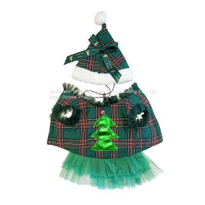 Christmas Pet Clothes/ Wholesale Pet Clothes/ Factory Pet Clothes/ Green Christmas Dog Clothes/ Dog Christmas Hat photo-4