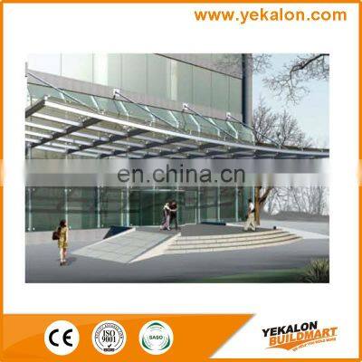 Best Choice Exceptional Quality Large Outdoor Decorative and Practical Tempered Glass Entrance Awning Canopy System photo-3