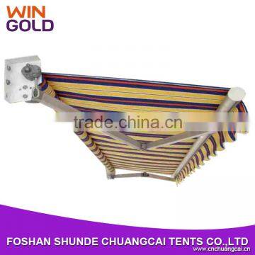 Customized manually control aluminum structures awnings waterproof for sale