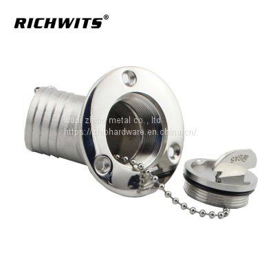 Stainless Steel 316/304 45 Degree Deck Filler With Clamshell photo-3