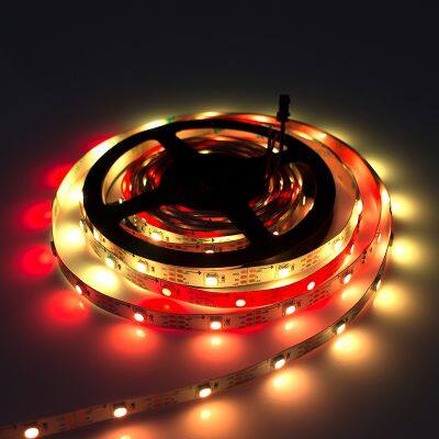 30 Lights WS2812B Led Strip 5050 Led Chip Built-in IC 4 Pins DC 5V 10mm PCB Landscape Magic Smart Strip Lights photo-5