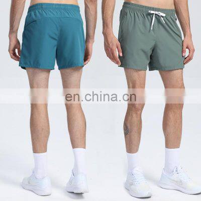 Hot Selling Solid Color Men's Gym Shorts Quick Dry Exercise Wear Short Pants Workout Fitness Bodybuilding Pants