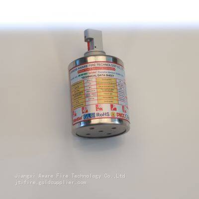 Electrical cabinet fixed aerosol fire extinguishing device