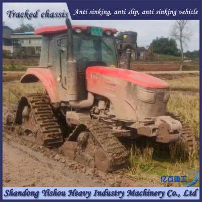 Tractor Modification With Track Chassis, Anti-skid and Anti Sinking Measures in Muddy and Swampy Areas photo-3