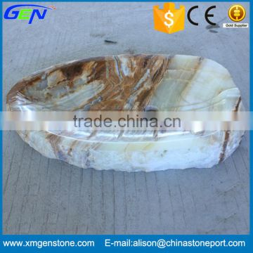 High Quality Natural Bathroom Onyx Sink For Indoor Decoration