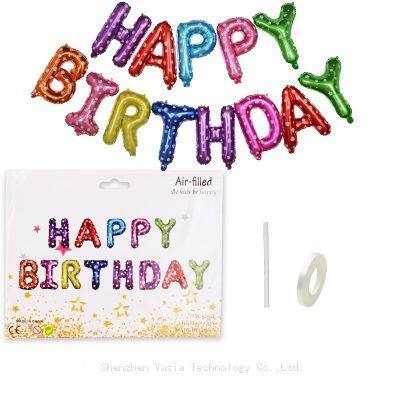 Wholesale 16-inch Happy Birthday Letter Foil Balloons Set for Kids Adult Birthday Party Decor