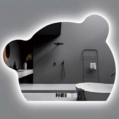 Customized Bear-shaped Mirror, Luxury and Unique-shaped Creative Smart Mirror, Bathroom LED Makeup Mirror, Wall-mounted Bathroom Mirror photo-3