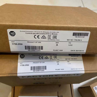 Em estoque, módulo de entrada RTD isolado ControlLogix 1756-IR6I, 6 pontos, 20 pinos EUA 1756IR6I