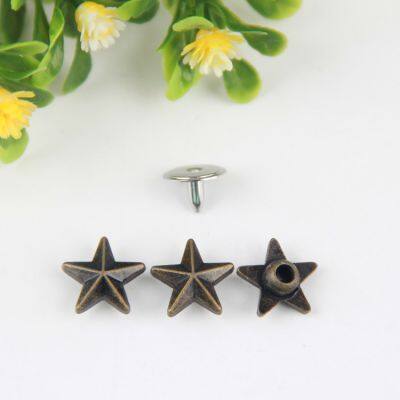 Custom Clothing star shape rivet Customized Rivets For clothing garment