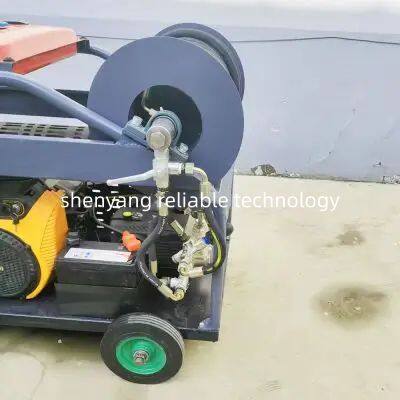 RELIABLE 200bar 50Lmin High Pressure Electric Gasoline Powered Pipe Cleaner for Small Drainage Systems New Condition