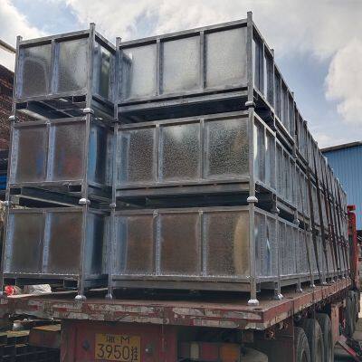 OEM Steel Pallet Box Metal Pallet Bin for Storage Steel Stackable Container photo-2