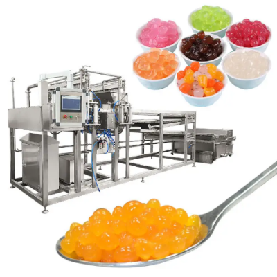 Máquina automática para fazer bolas de tapioca, geleia explodente e boba, linha de produção de chá de bolhas e boba explodente