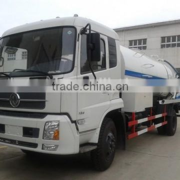 Dongfeng tianjin 4x2 sewage pump truck with cleanout tank