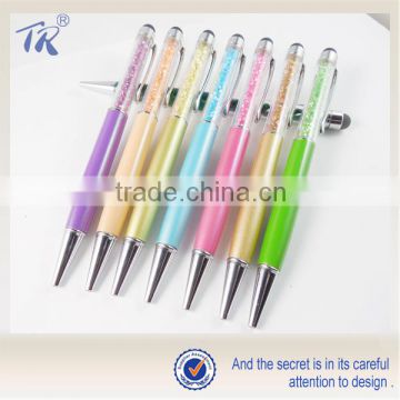 Promotional Items Colorful Crystal Gift Pen Touch Screen Pen