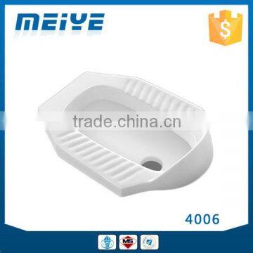 4006 Chaozhou Best Selling White Ceramics Material Asian Toilet Squatting Pan WC