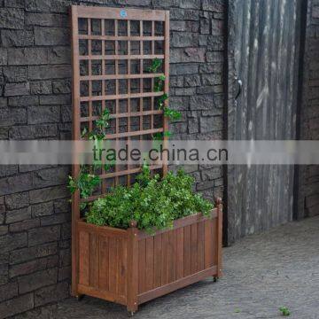 Christmas gift wooden planter box wooden flowers rack