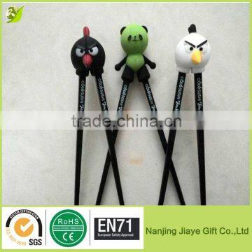 Lovely Funny Cartoon head Chopsticks with Logo printed