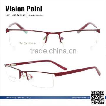 2014 new model half-rim fashion optical eyeglasses frame for women from danyang