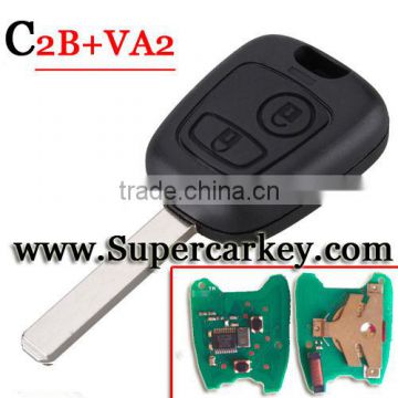 High Quality 2 Button Remote key For Citroen with VA2 blade