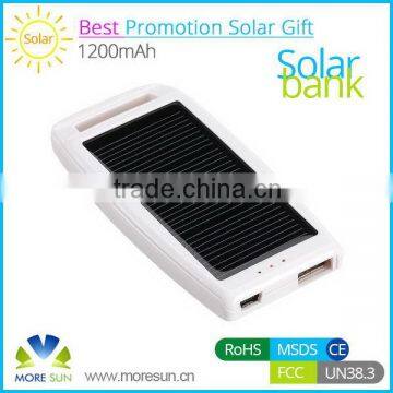 Solar Power Bank Charger 1200mah,Solar Mobile Charger,solar energy power bank 1200mah With Real Capacity