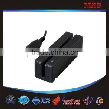 MDR11 Small USB/RS232 3 Track swipe magnetic stripe card reader