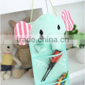 Cartoon Style Cute Household Fabric Wall Hanging Storage Bag