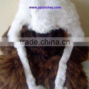 Fur Baby Alpaca Hat Earflap Chullo Peru Unisex F/Babies 6-12 Months.