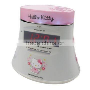 Gorgeous Design Hello Kitty Daylight AM FM Alarm Clock Radio photo-2