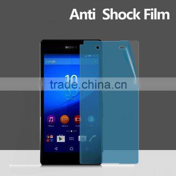 Best price blue anti explosion screen film for Sony Xperia Z4 anti shock screen protector