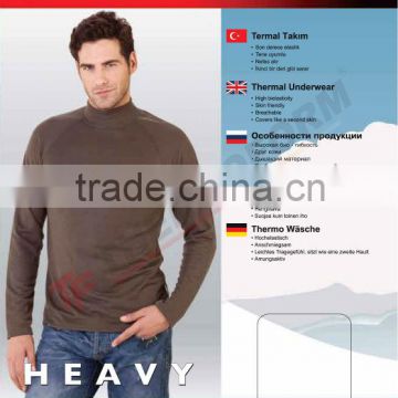 Thermal Heavy Men Underwear Turtle neck