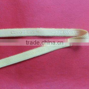 Bra strap with logo