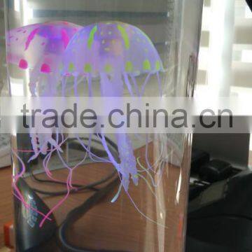 hot sale beautiful silicone jellyfish for fish tank decoration