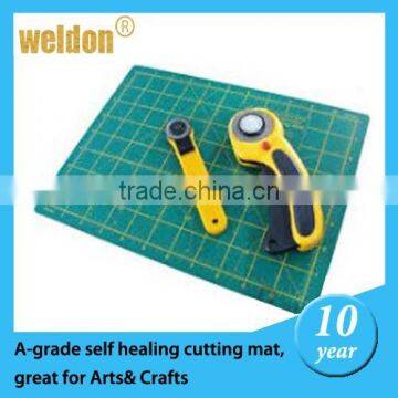 Weldon green 3 Layer non-slip flexible self healing sewing cutting mat