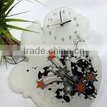 UV Oil 4C Printing Bubble Decorative Acrylic Wall Clock