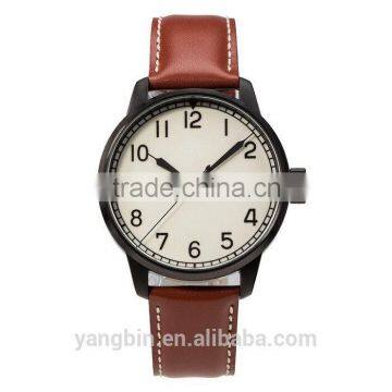 Newest Design Double Layer Genuine Leather Sapphire Watch Men photo-3