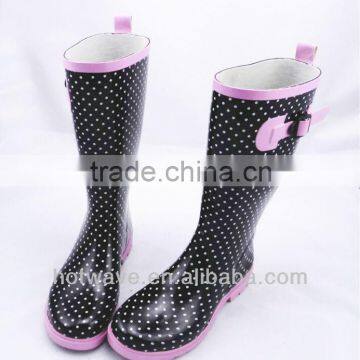 2014 new style lady's fashion rainboots/rubber boots