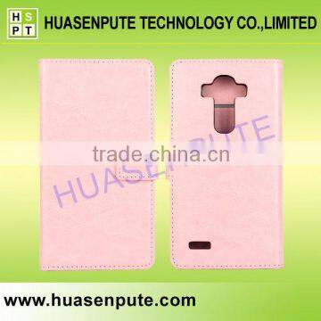 Promotional Wholesale Market For LG G4 Crazy Horse Wallet Leather Case For LG G4 photo-2