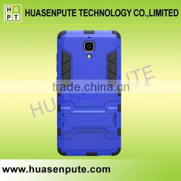 Wholesale 3 In1 Robot Silicon Rubber + Hard Plastic Stand Case for Xiaomi 4