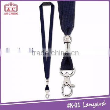 Popular Colorful Heated Transfer Polyester id Lanyard With Snap Hook