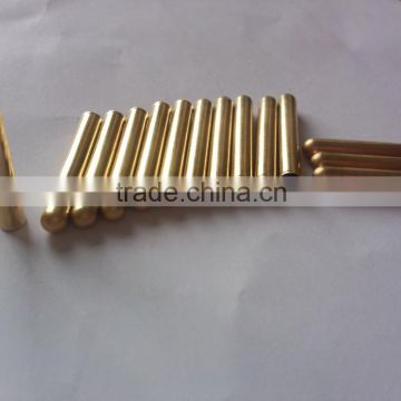 hollow brass pin used to plug