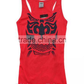 Ladies plain custom printed Tank top